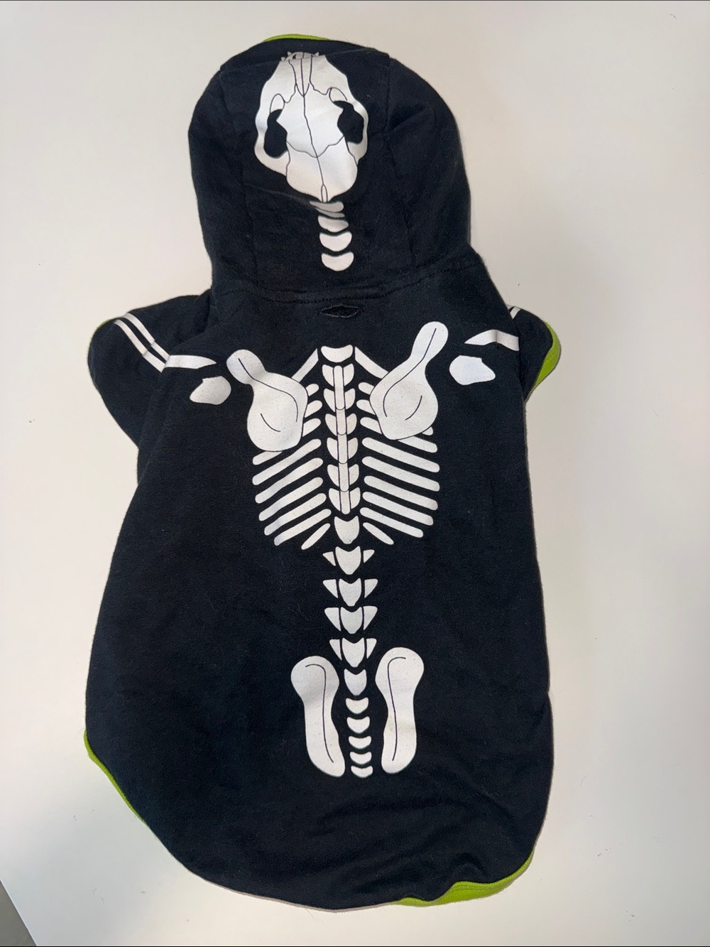 Dog costume Black Skeleton Hoodie